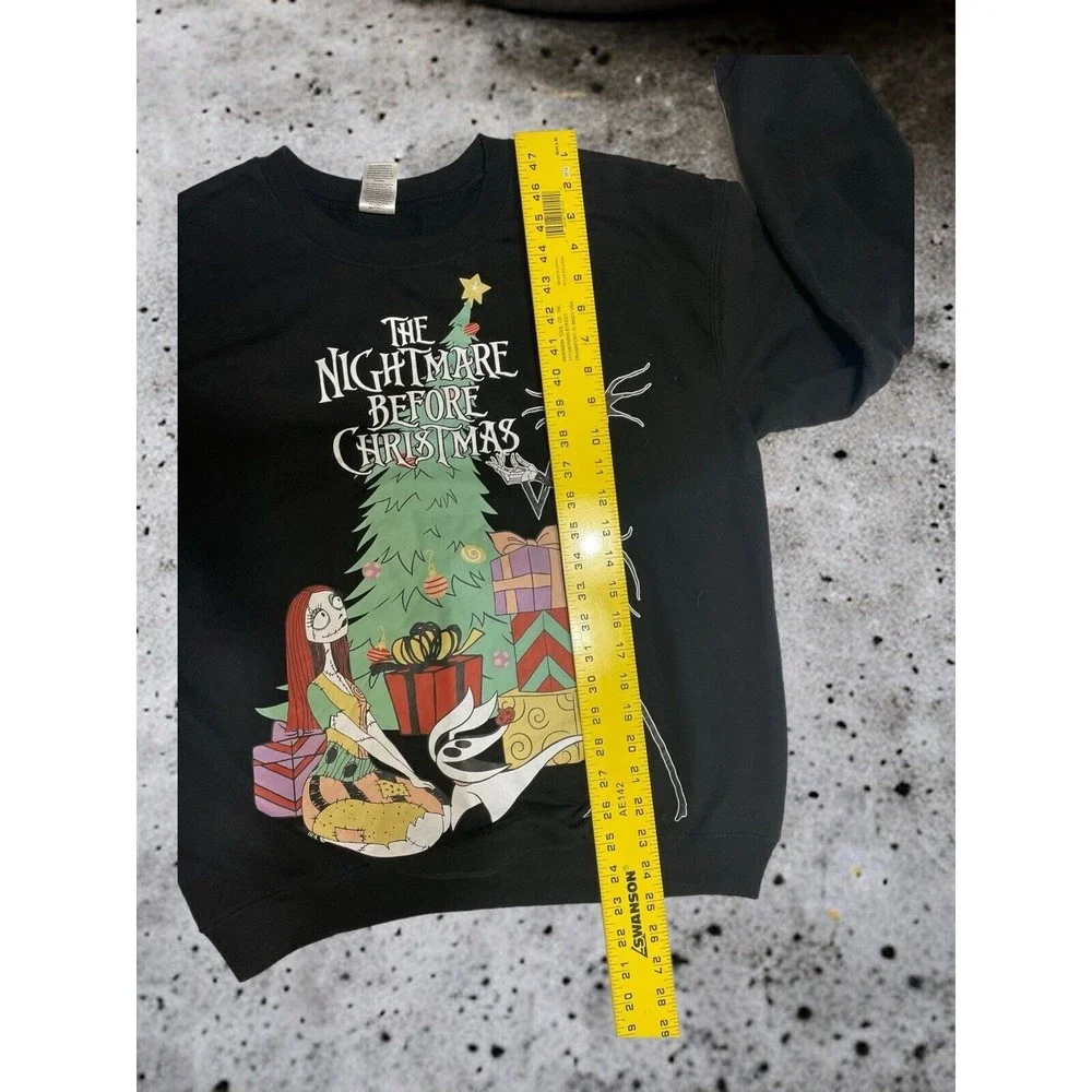 Disney The Nightmare Before Christmas Black Sweatshirt Sweater Pullover Size‎ L - Picture 4 of 6